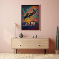JU 88 Warplane WWII Poster