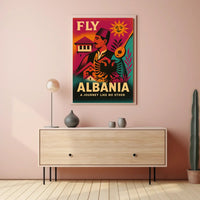 Travel to Vibrant Albania Artistic Cultural Heritage Poster PosterGoat