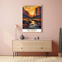 Big Bend Scenic Landscape National Park Poster