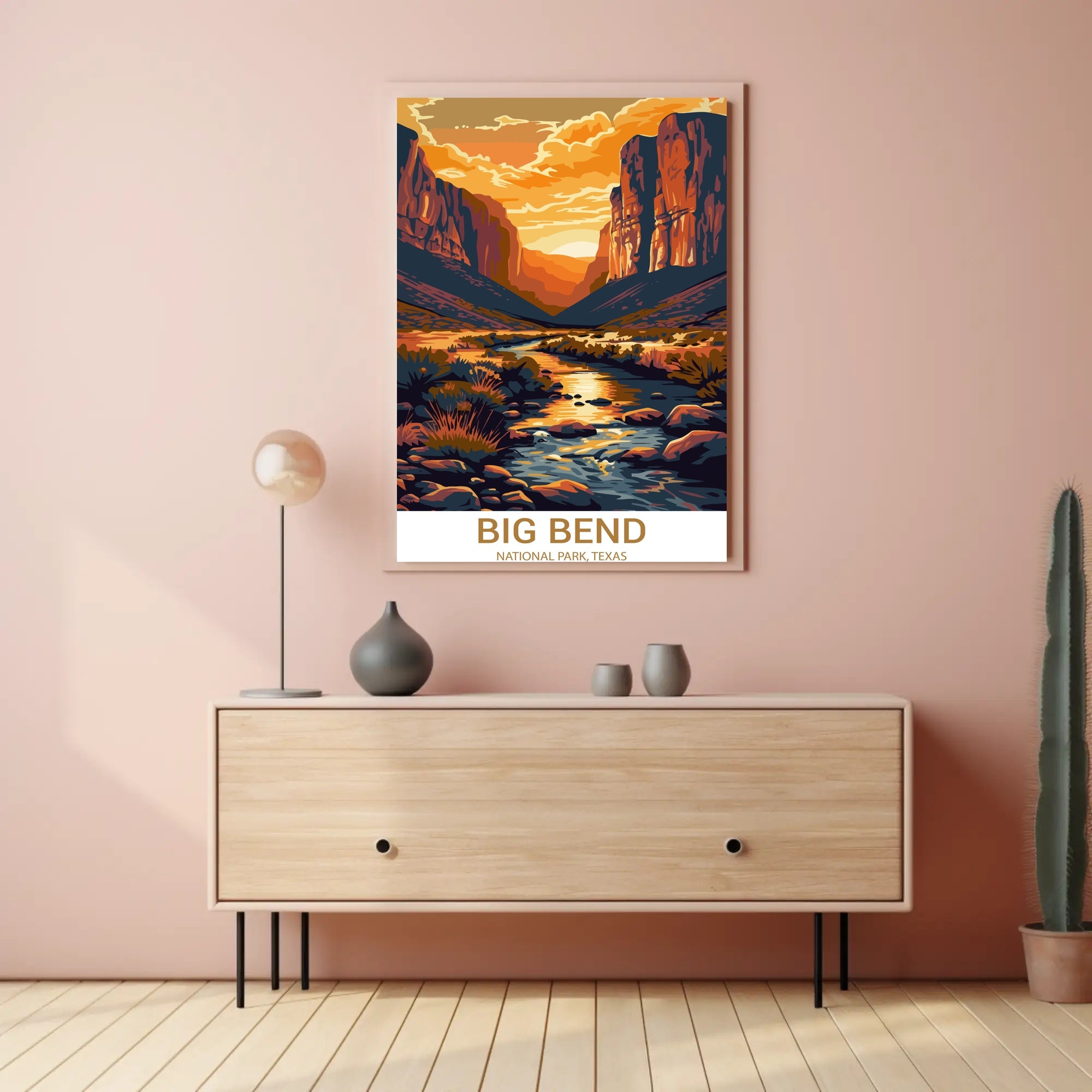 Big Bend Scenic Landscape National Park Poster