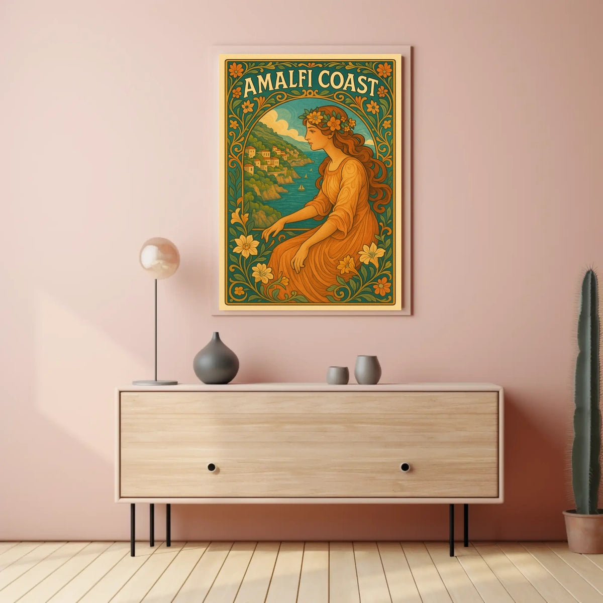 Amalfi Coast Vintage Vintage Poster