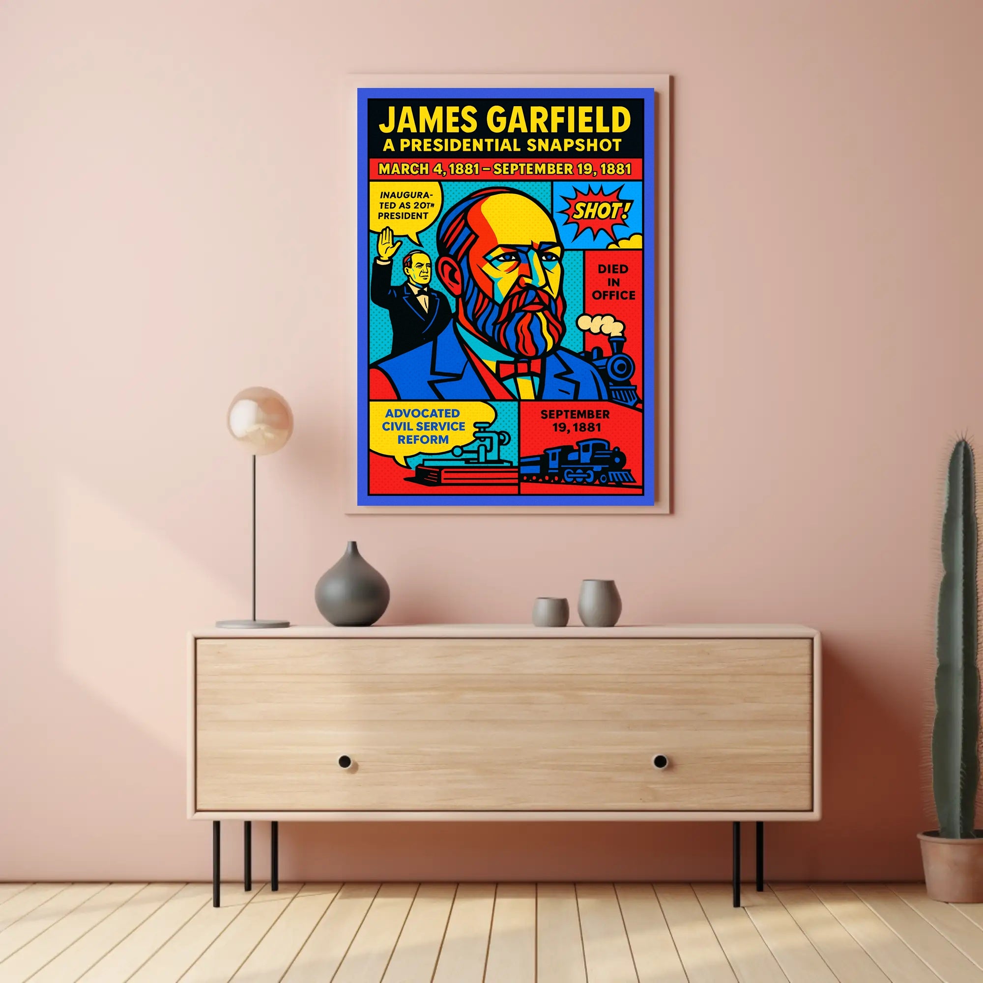 James Garfield 20th President Poster PosterGoat