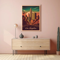Los Angeles Cityscape Poster