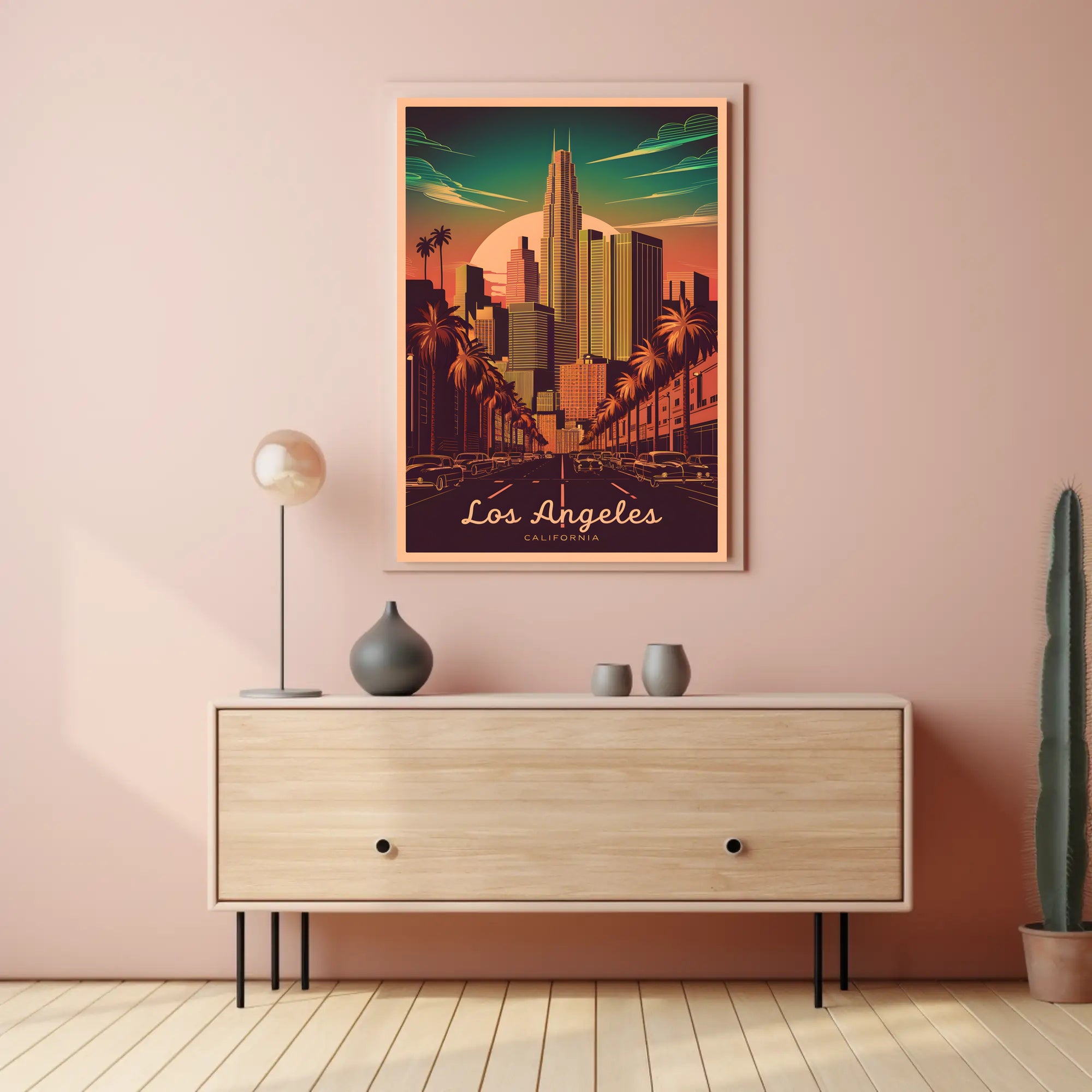 Los Angeles Cityscape Poster
