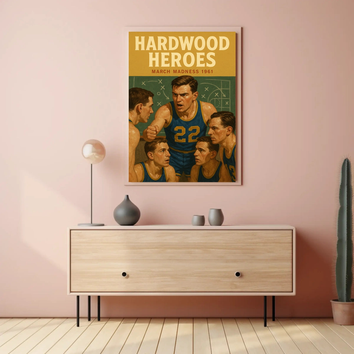 Hardwood Heroes March Madness 1961 Poster