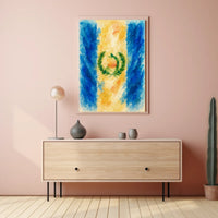 Watercolor Flag Art Poster