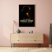 Donald Trump Resilience Sunset Patriotic Cinematic Poster