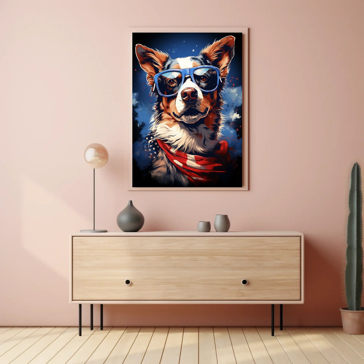 Patriotic Pup Poster