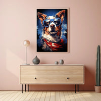 Patriotic Pup Poster