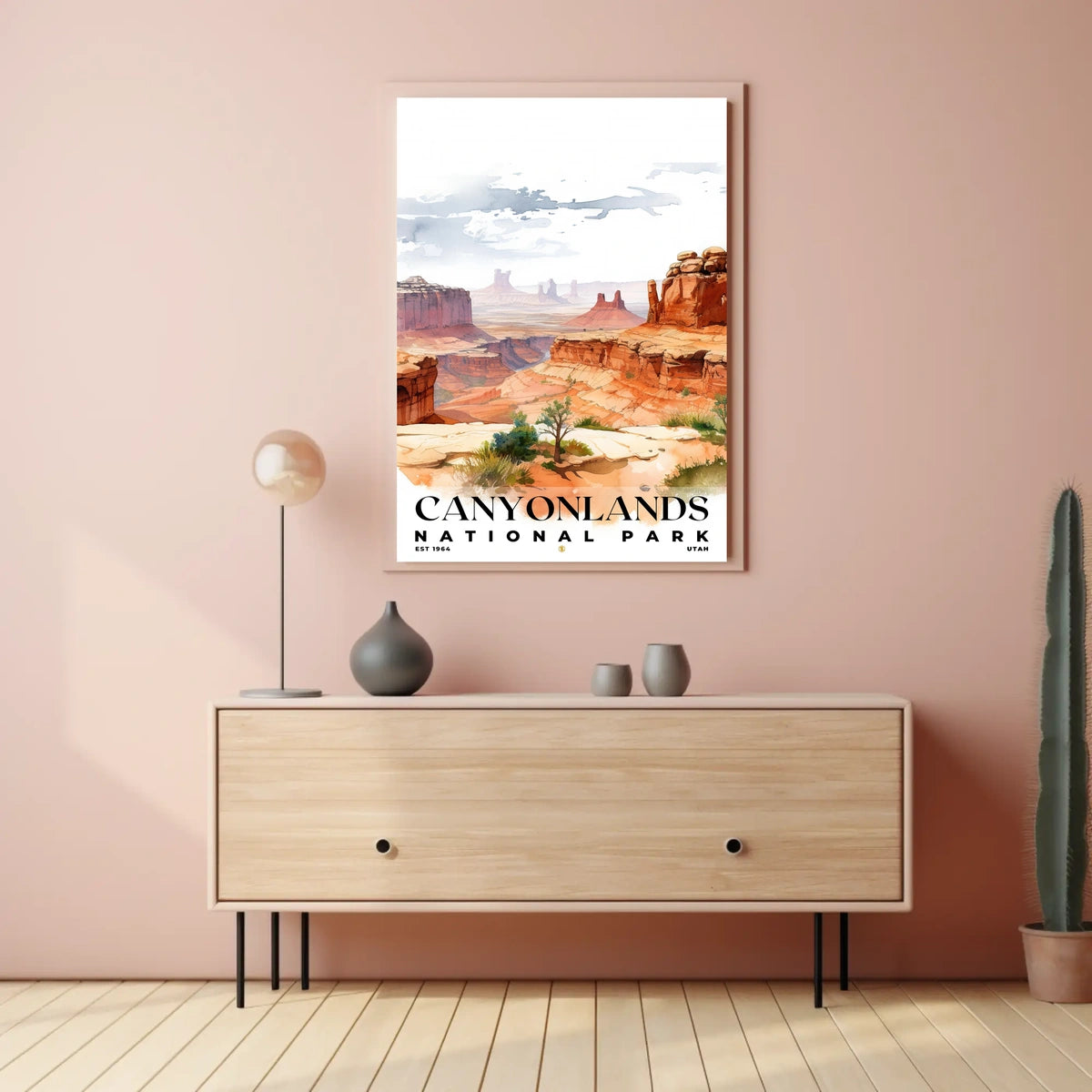 Canyonlands Watercolor Wall Art Poster