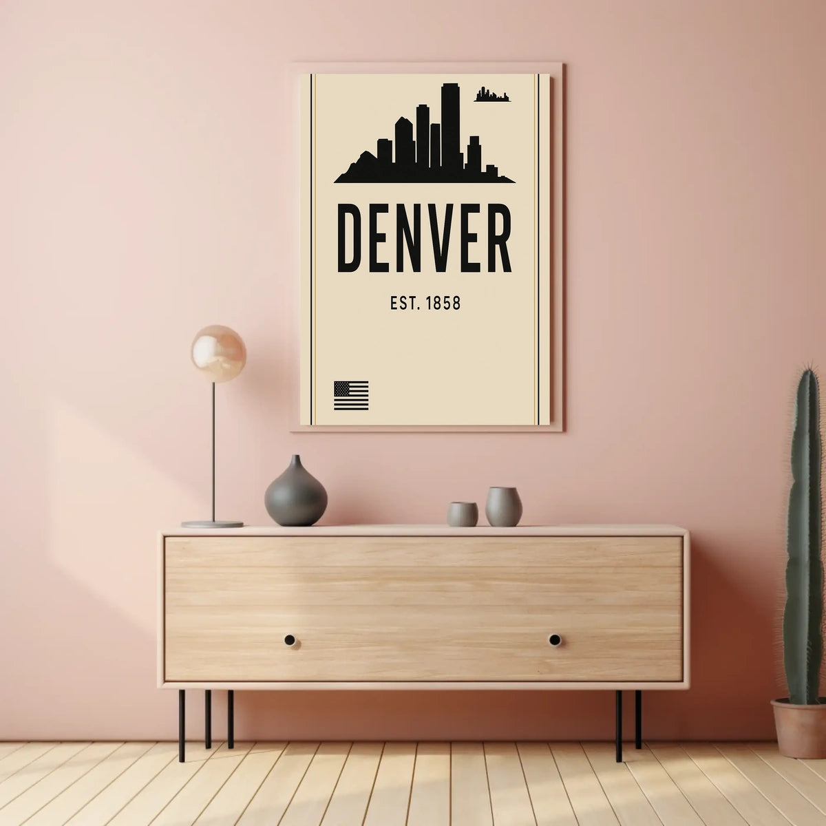 Denver Skyline Est. 1858 Poster