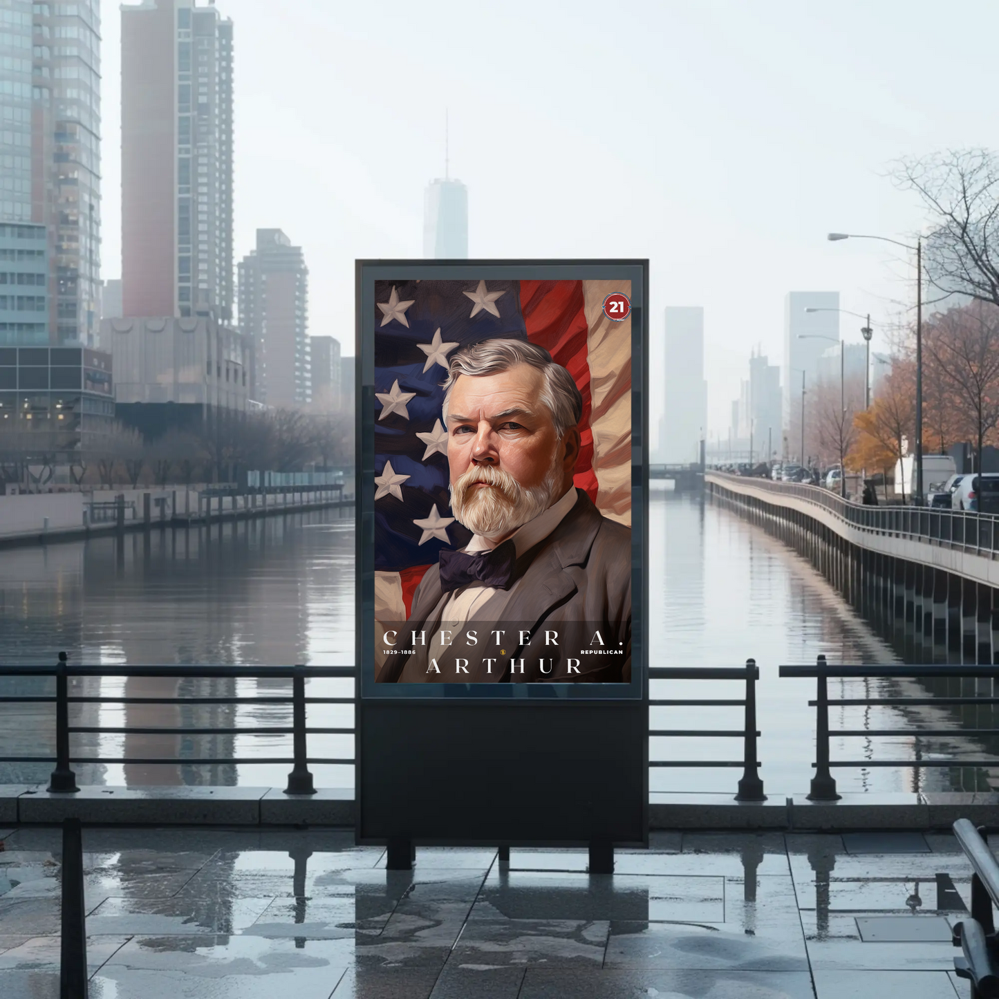 Chester A. Arthur 21st President Of The United States Portrait