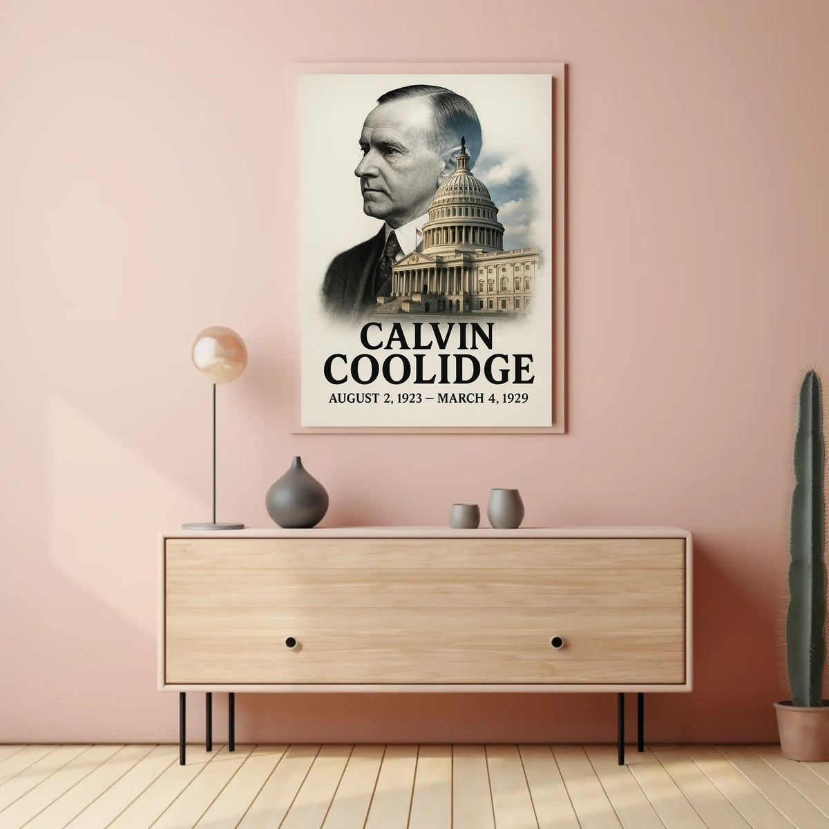 Calvin Coolidge 30th President of the United States Reflections Poster