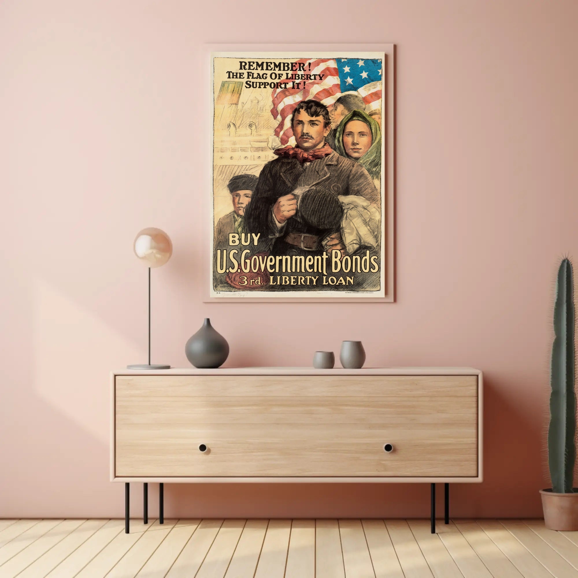 Liberty Loan Patriotic World War I Propaganda Poster