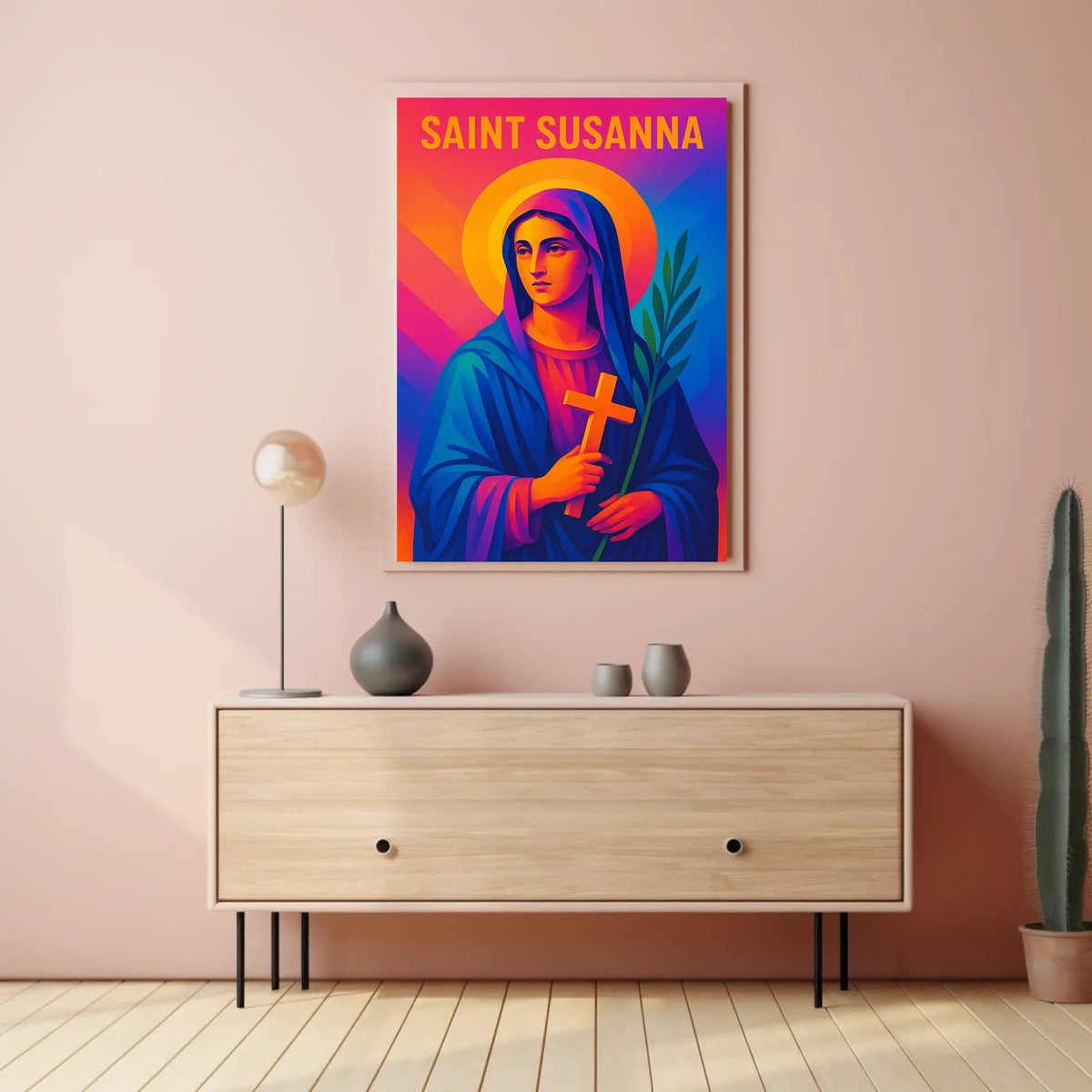 Saint Susanna Illustration Poster