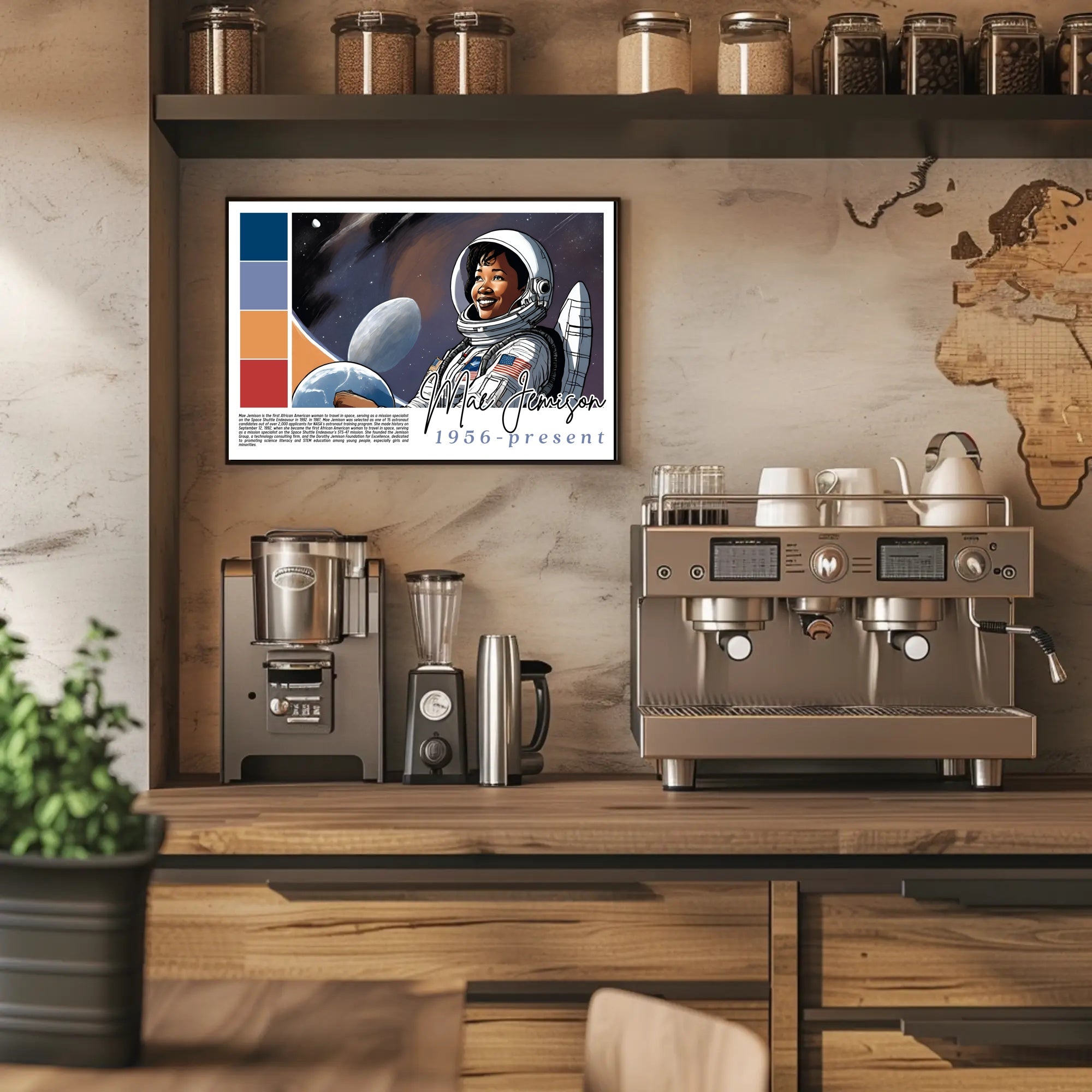 Mae Jemison: A Trailblazer in Space Poster