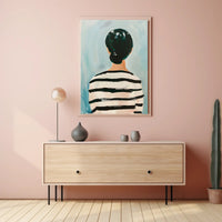 Striped Reflections Abstract Poster Wall Art Print