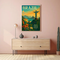 Brazilian Carnival Vintage Vibes Cultural or Heritage Poster PosterGoat