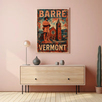 Barre Vermont Tribute Scenic Vintage Poster