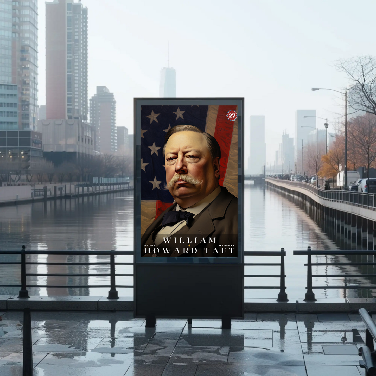 William Taft 27th President Of The United States Portrait