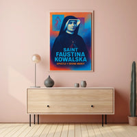 Saint Faustina Kowalska Apostle of Divine Mercy Poster