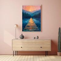 Serene Dreamlike Landscape Art Print - Abstract or Artistic Poster PosterGoat