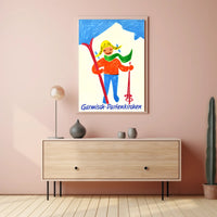 Garmisch-Partenkirchen Ski Adventure Poster PosterGoat