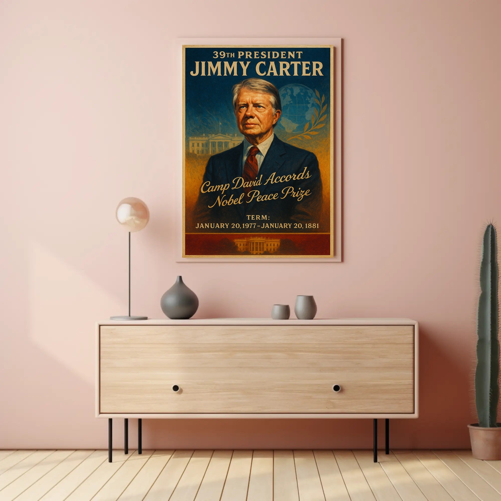Jimmy Carter Legacy Vintage Presidential Poster