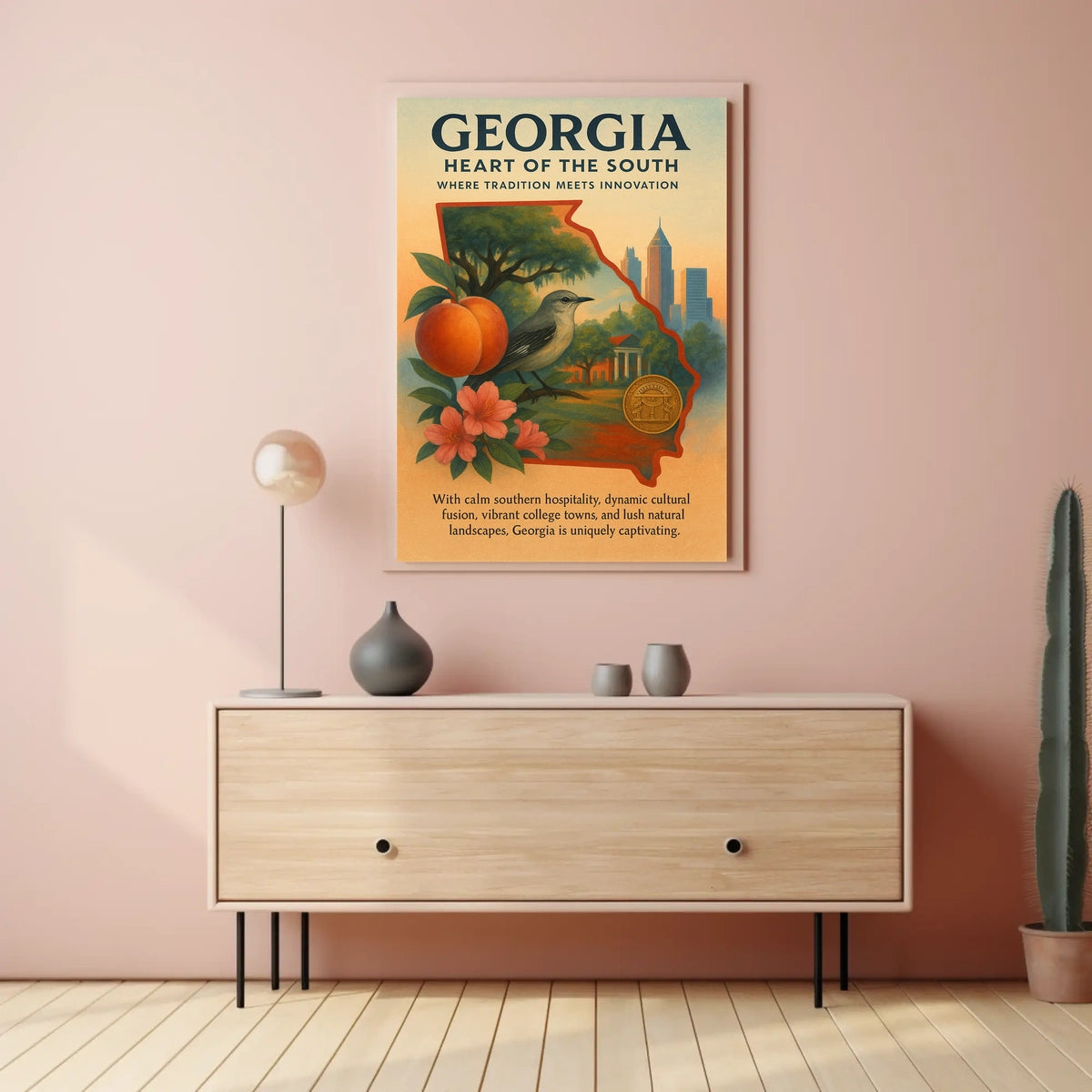 Georgia Heart Of The South Poster