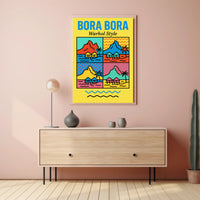 Bora Bora Pop Art Travel Poster