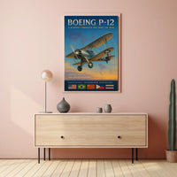 Boeing P-12 A Journey Through the Skies of 1930 Poster
