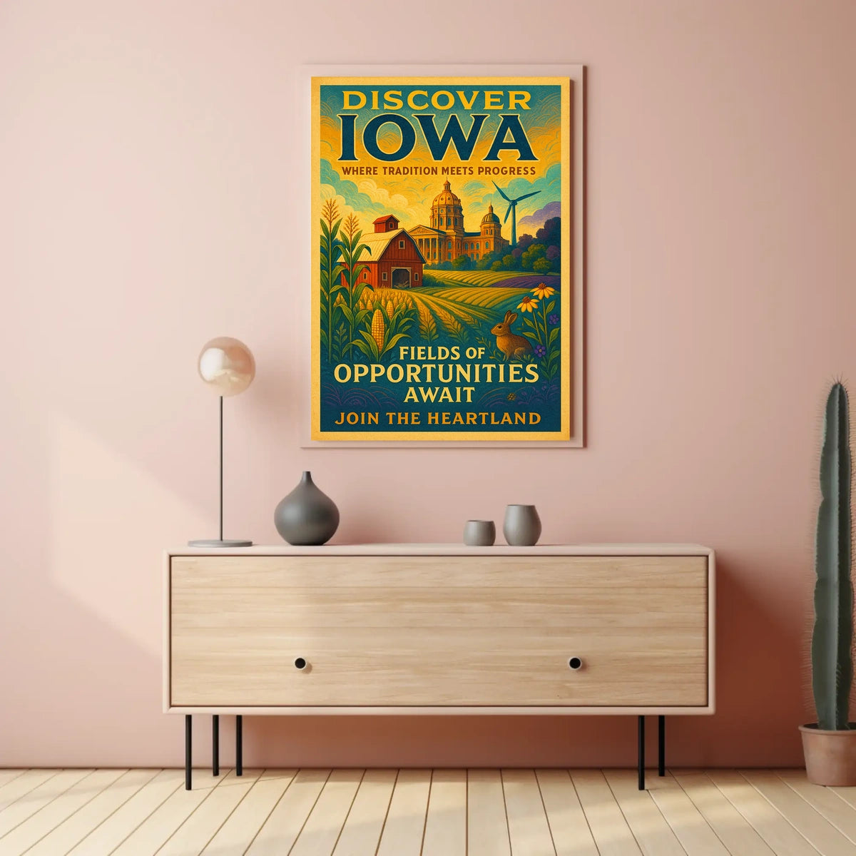 Discover Iowa Fields of Opportunities Poster