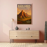 Badlands National Park A Tapestry Poster