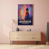 Augusta, Georgia Vibrant Landmark Poster
