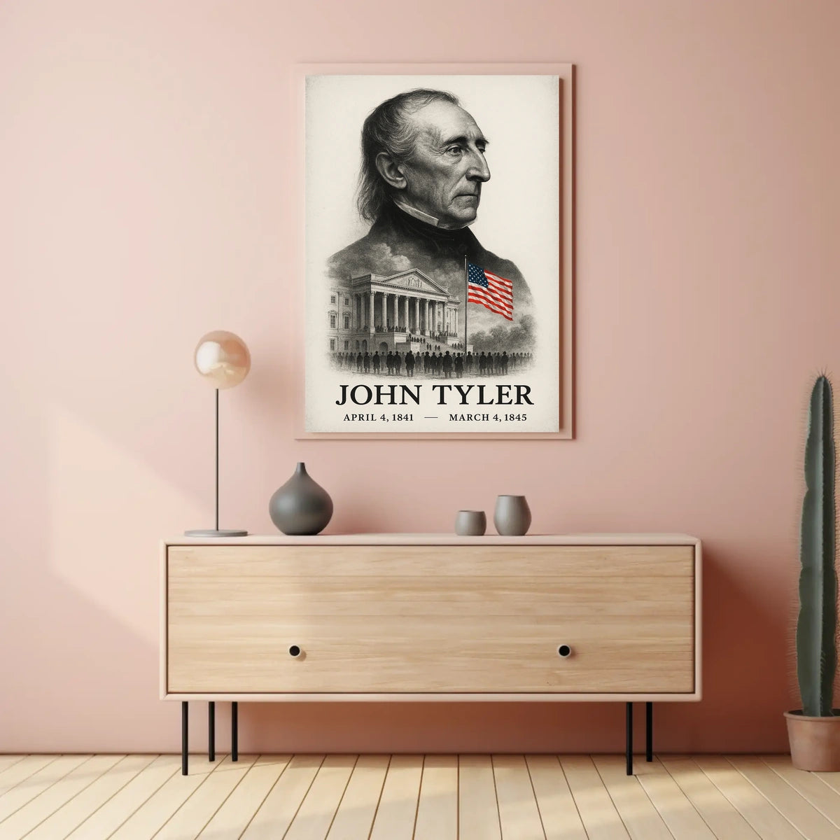 John Tyler 10th President of the United States Reflections Poster