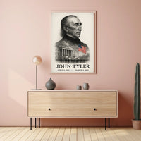 John Tyler 10th President of the United States Reflections Poster