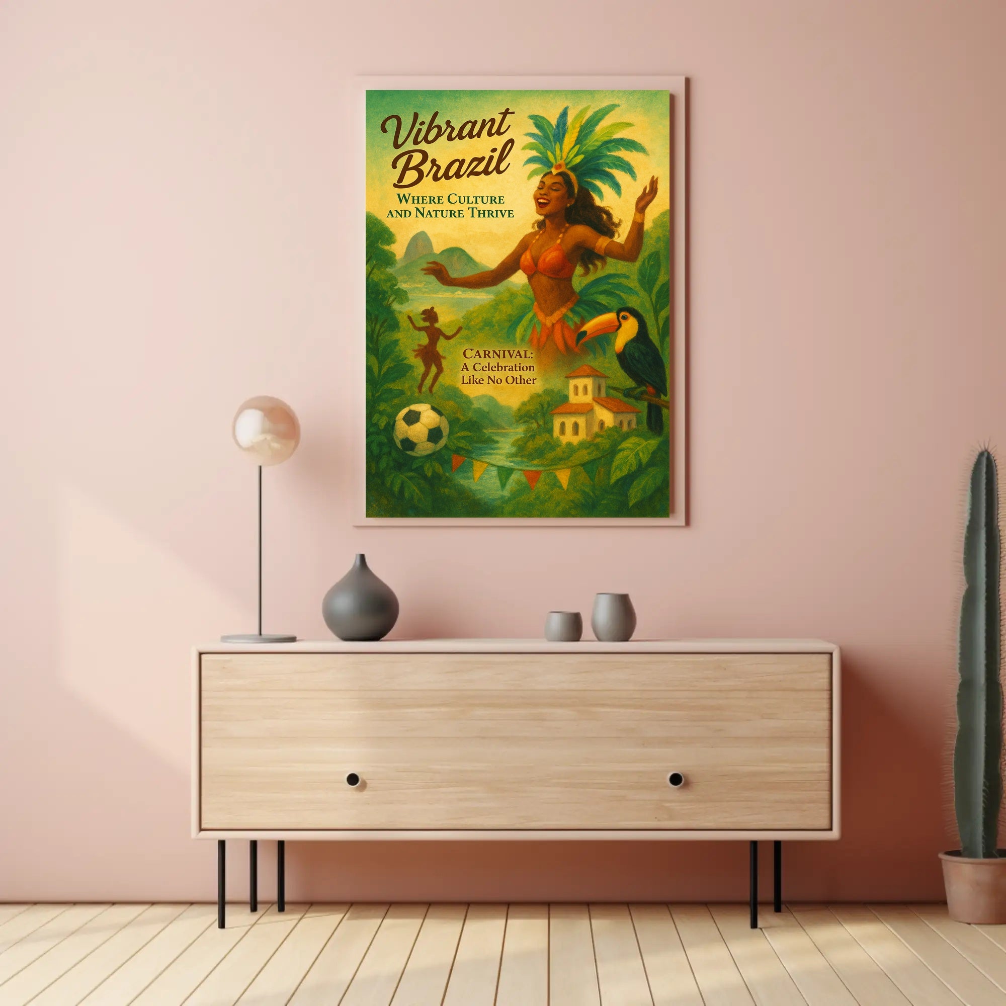 Vibrant Brazil Poster