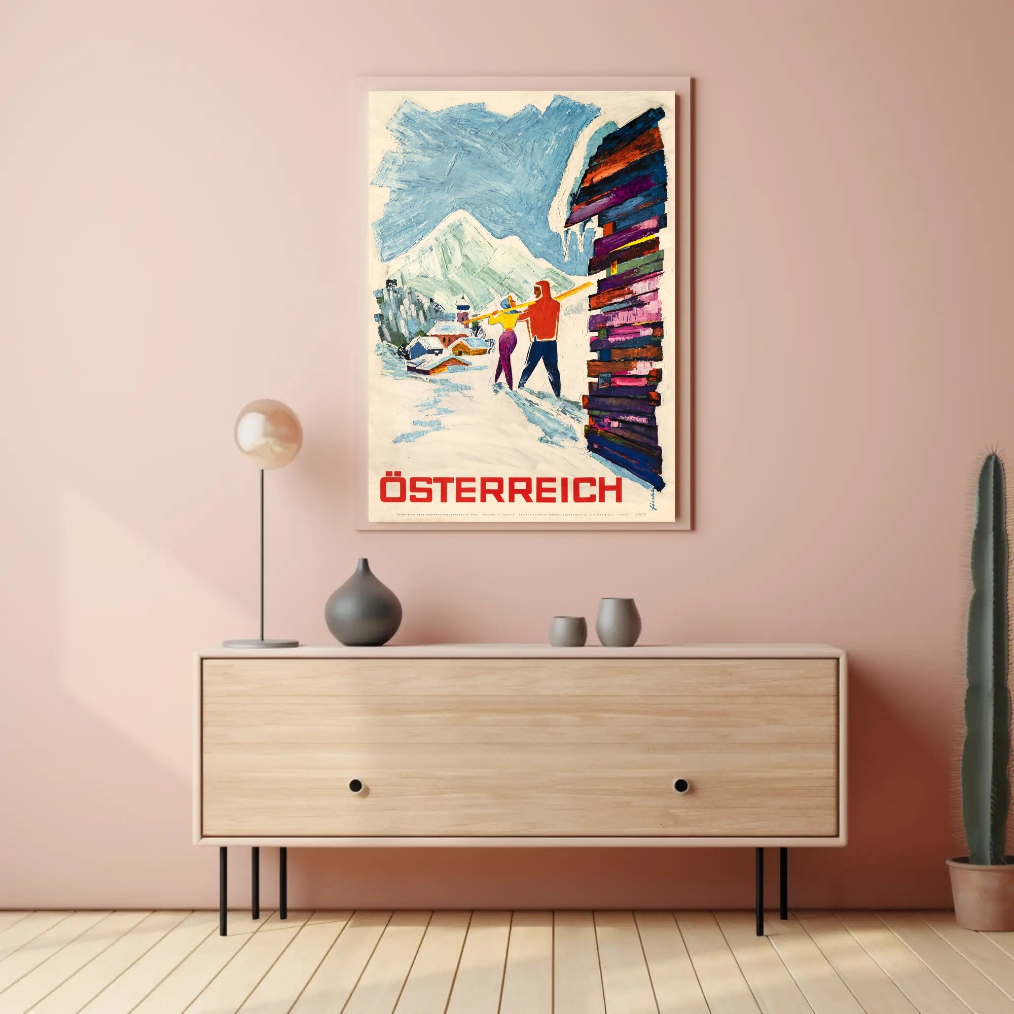 Österreich Winter Adventure Poster PosterGoat