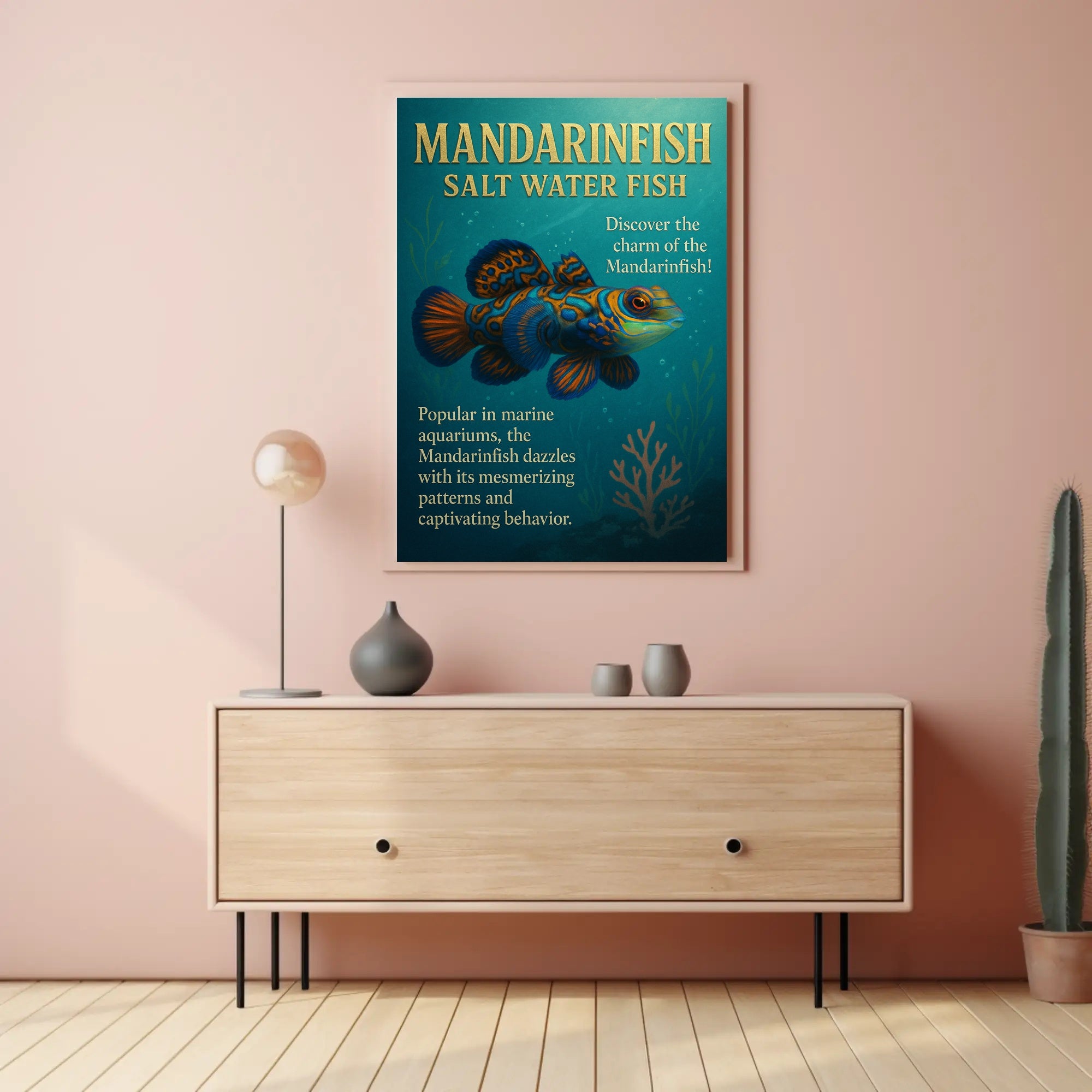 Discover the Charm of the Mandarinfish Poster