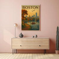 Boston Where History Meets the Harbor Poster