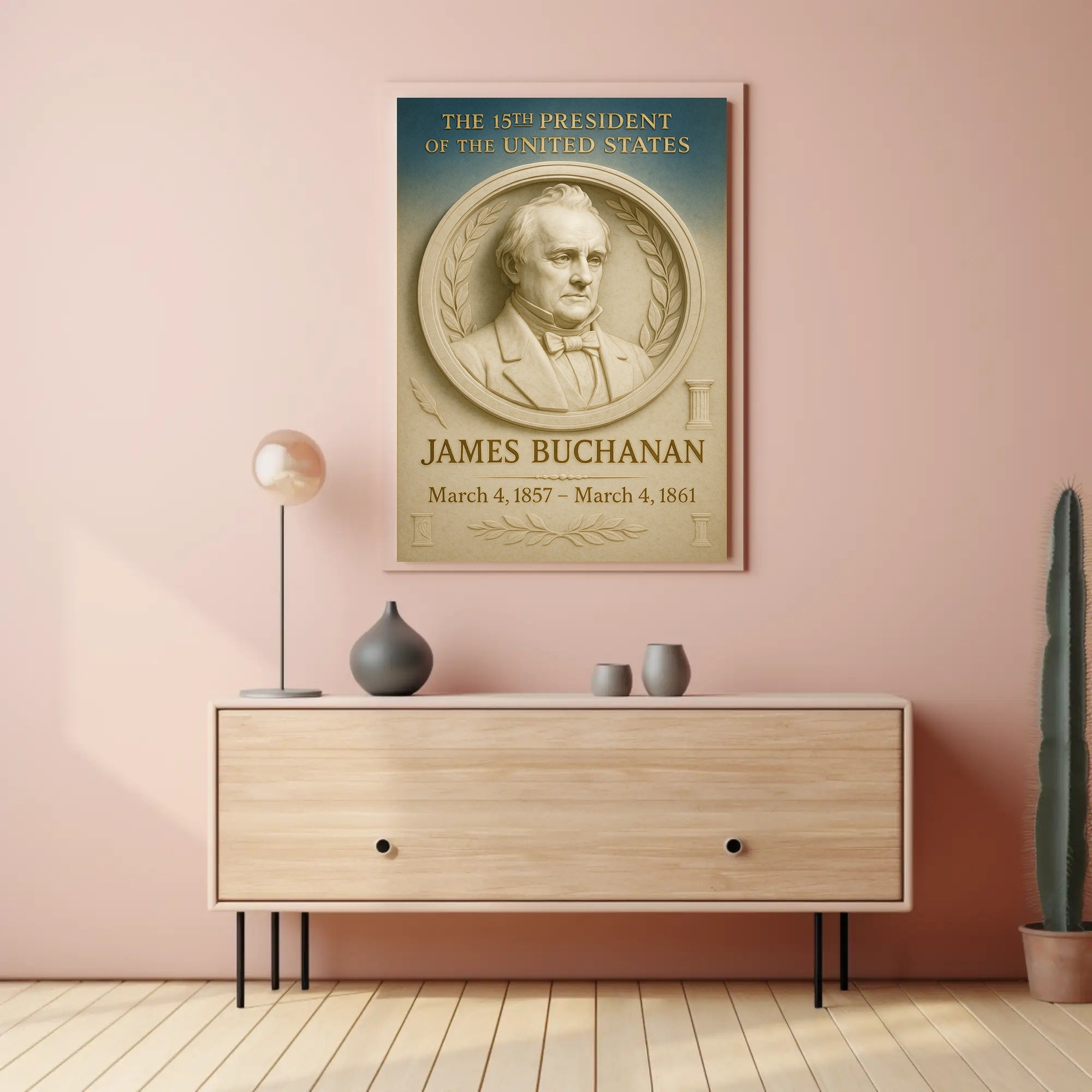 James Buchanan Presidential Poster