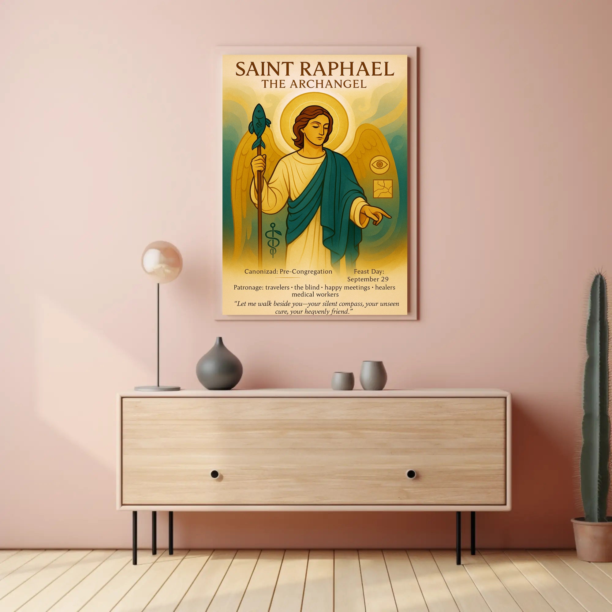 Saint Raphael the Archangel Poster PosterGoat