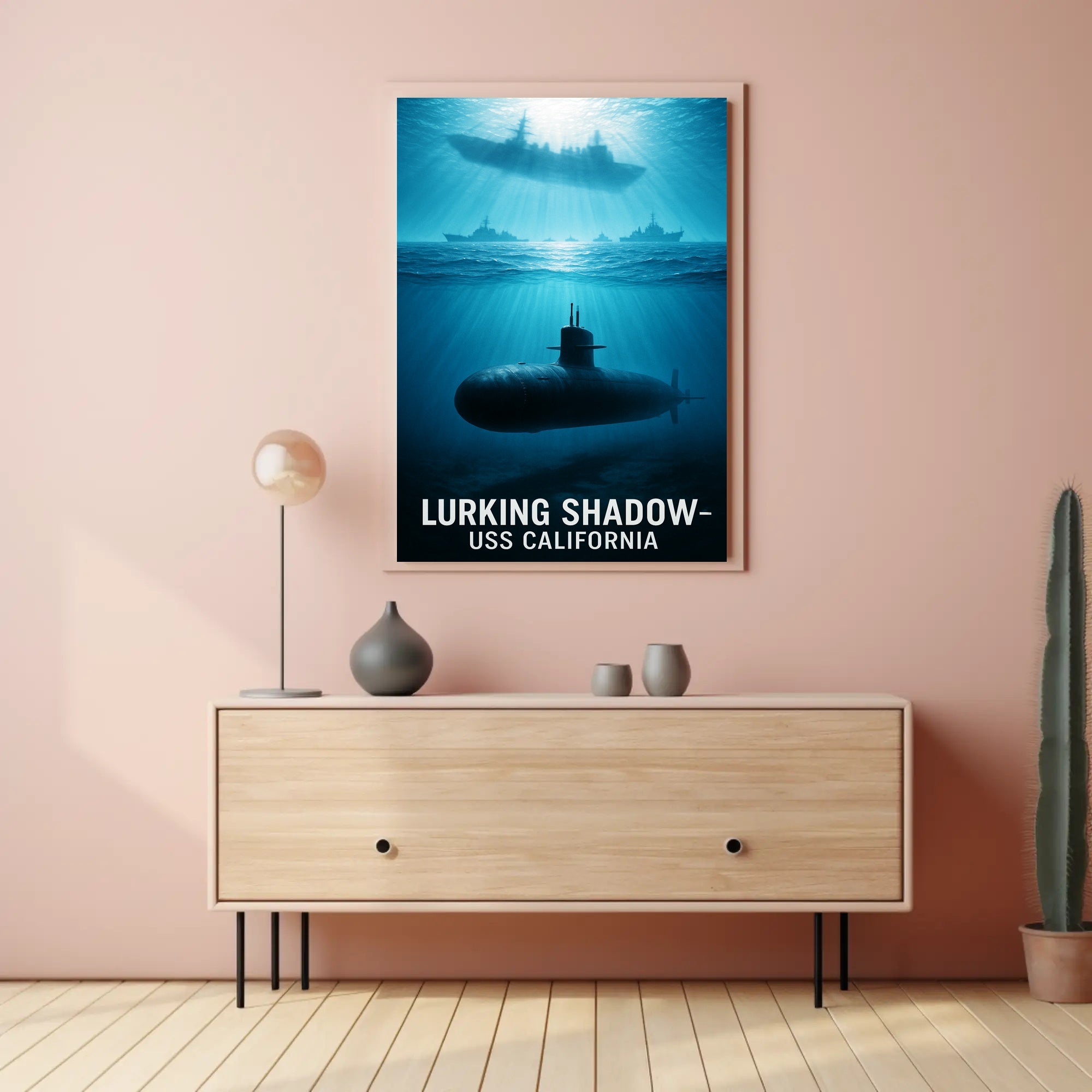 Lurking Shadow USS California Poster PosterGoat