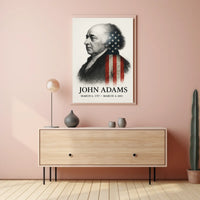 John Adams 2nd President of the United States Reflections Poster