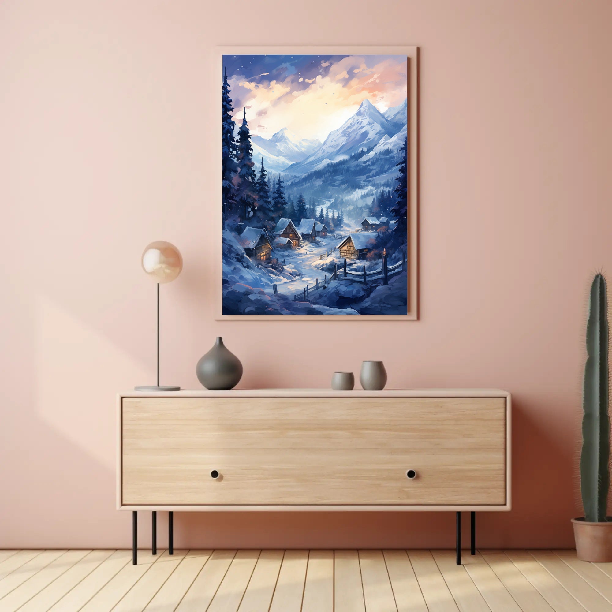 Winter Wonderland Village Poster