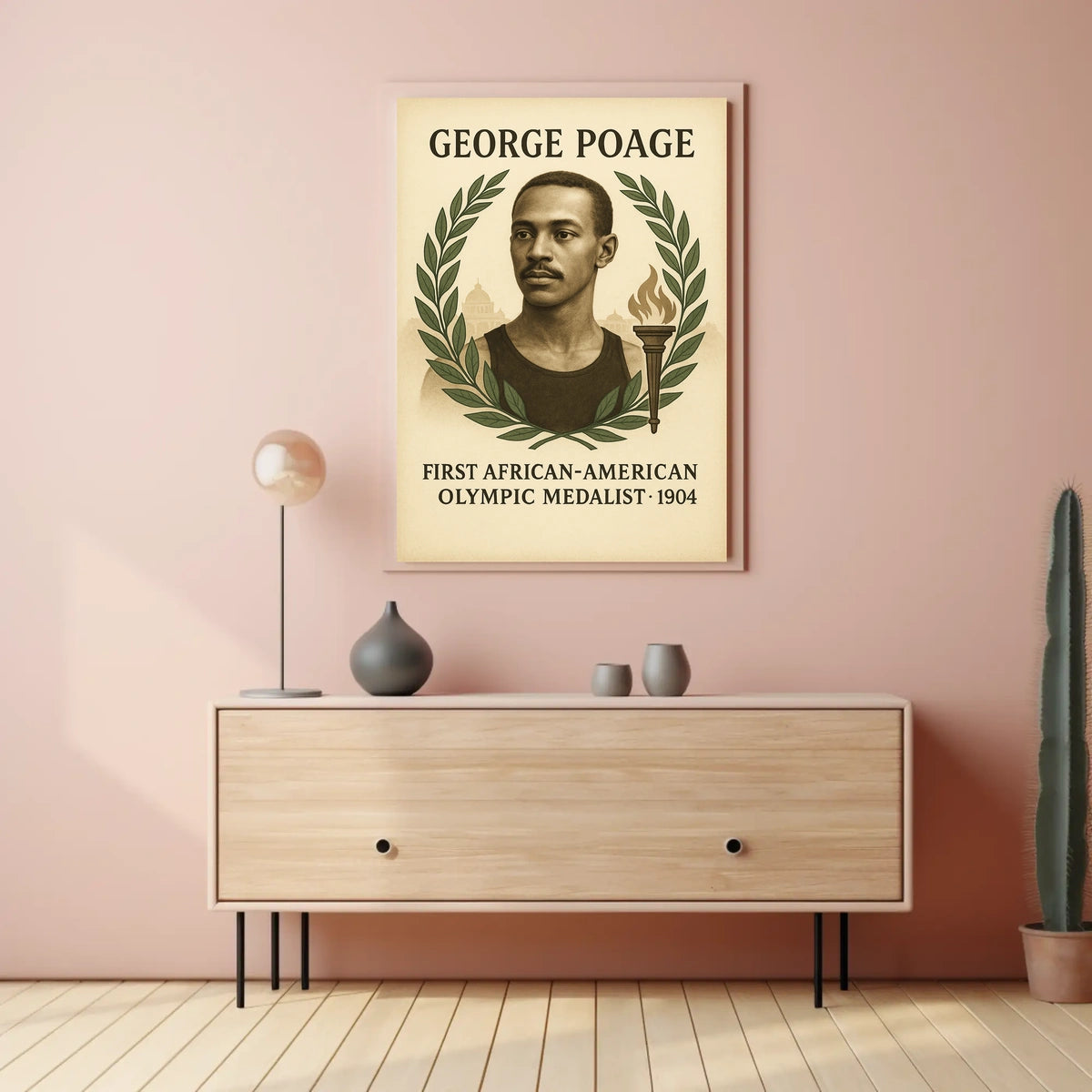 George Poage First African-American Poster