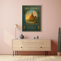 San Diego A Gem On The Pacific Coast Poster