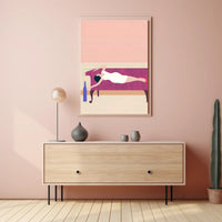 Reclined Elegance Poster