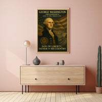 George Washington Presidential Portrait Historical Poster