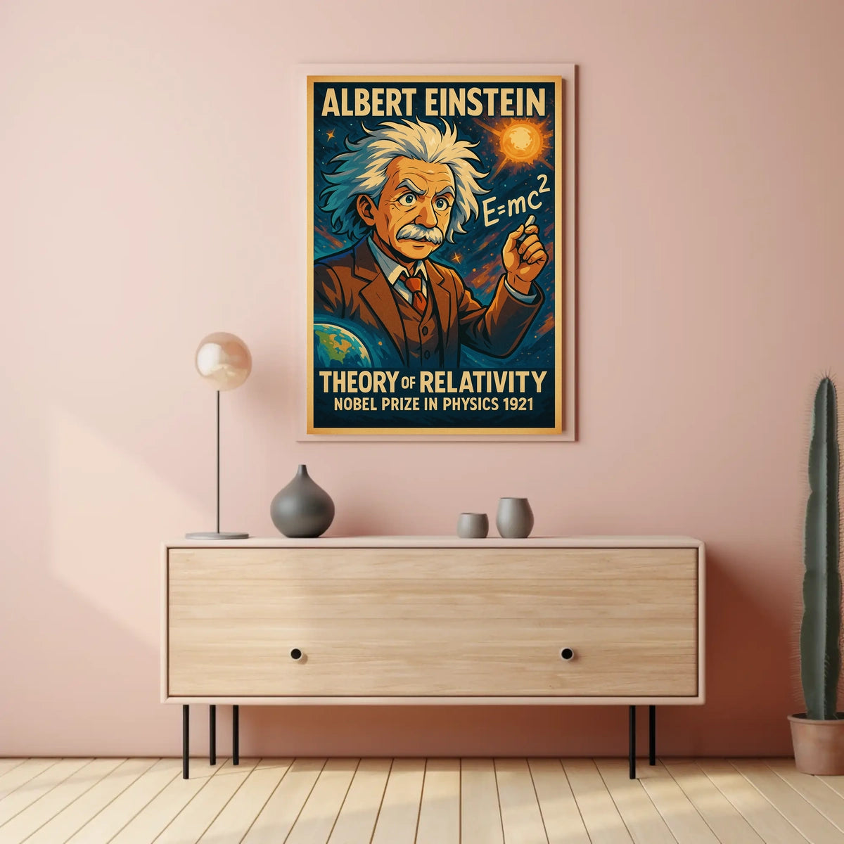 Albert Einstein Theory Of Relativity Poster